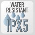 IPX5 WATER RESISTANCE