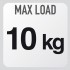 SUPPORTS MAX LOAD OF 10KG