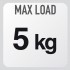 SUPPORTS MAX LOAD OF 5KG